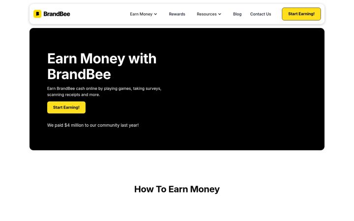 Screenshot of brandbee.io