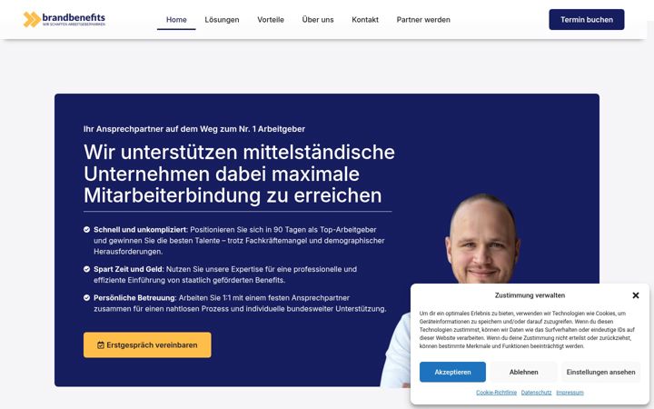 Screenshot of brandbenefits.de