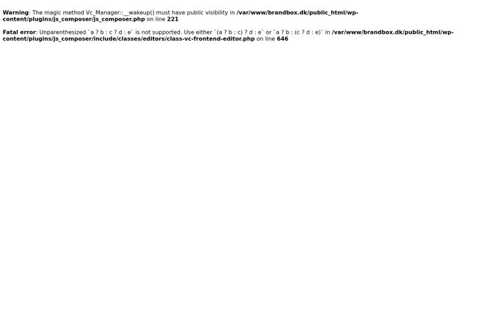Screenshot of brandbox.dk