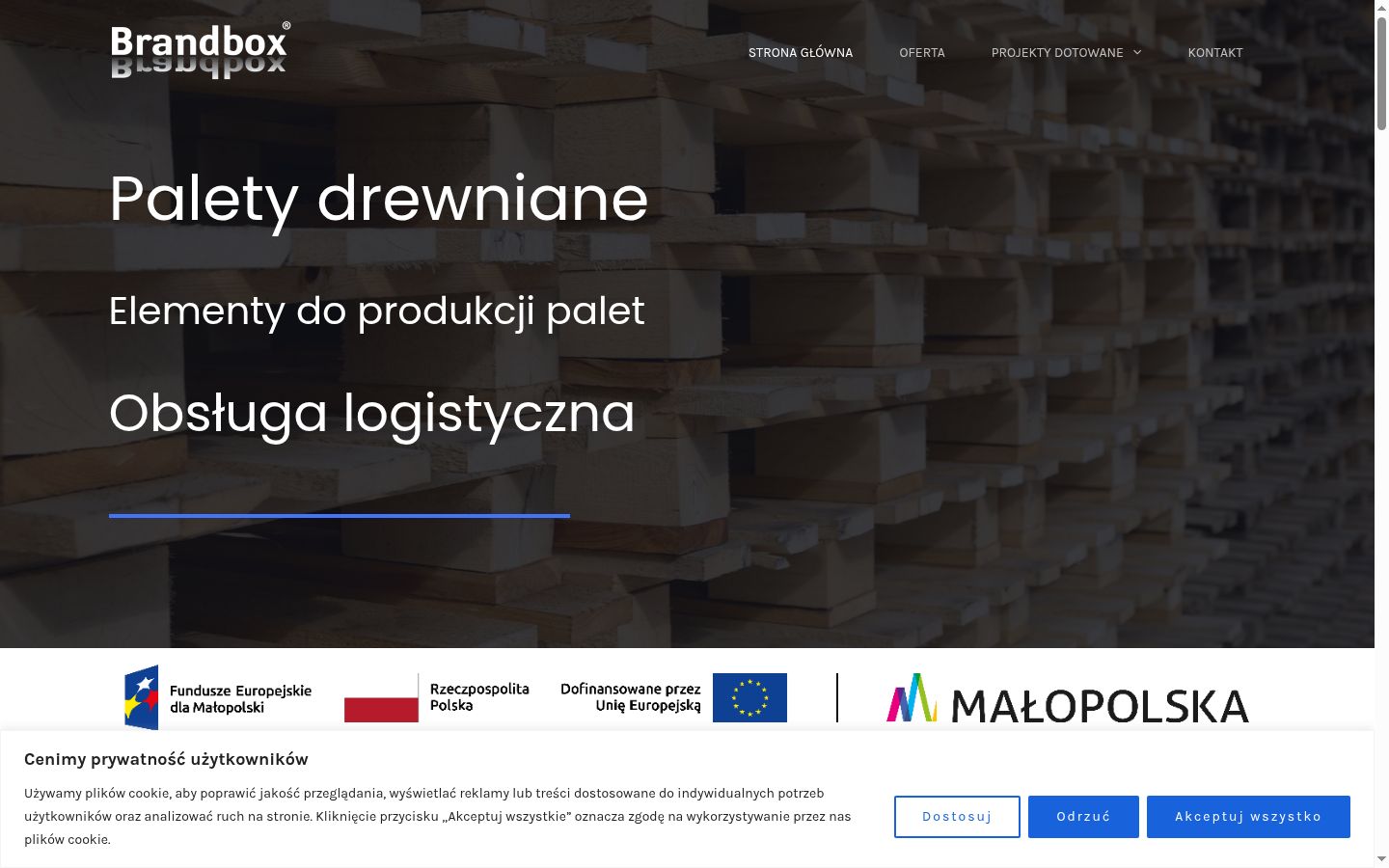 Captura de ecrã do banner de consentimento apresentado antes de qualquer interação