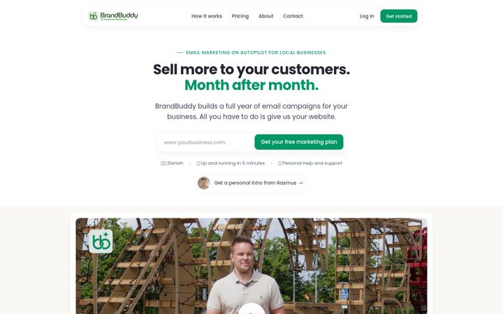 Screenshot of brandbuddyai.dk