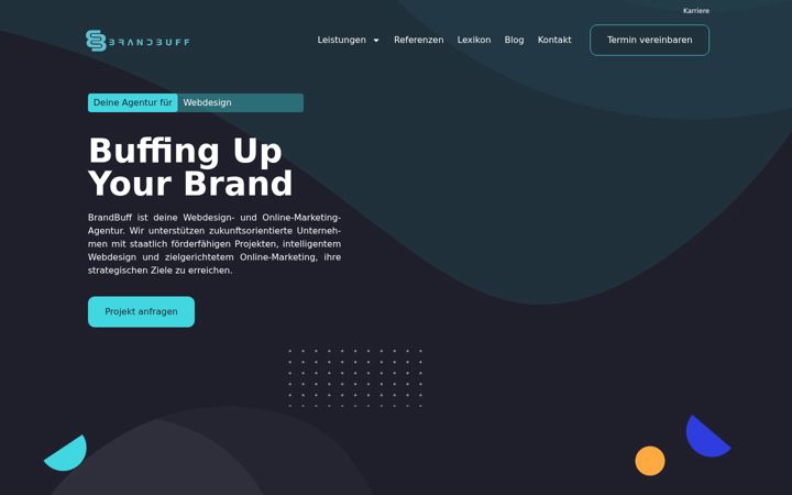 Screenshot of brandbuff.com