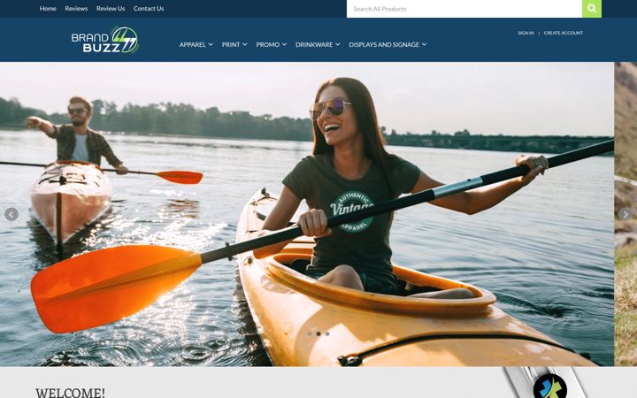 Screenshot of brandbuzzswag.com