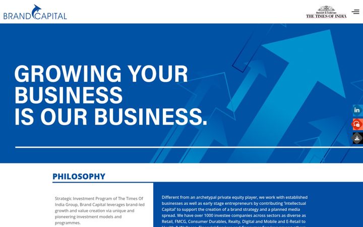 Screenshot of brandcapital.co.in