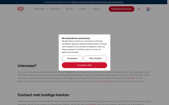 Screenshot of brandchart.nl