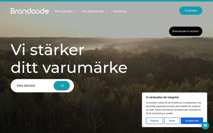Screenshot of brandcode.se