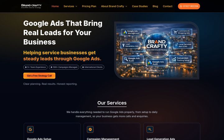 Screenshot of brandcrafty.com