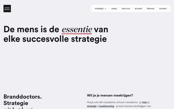 Screenshot of branddoctors.com