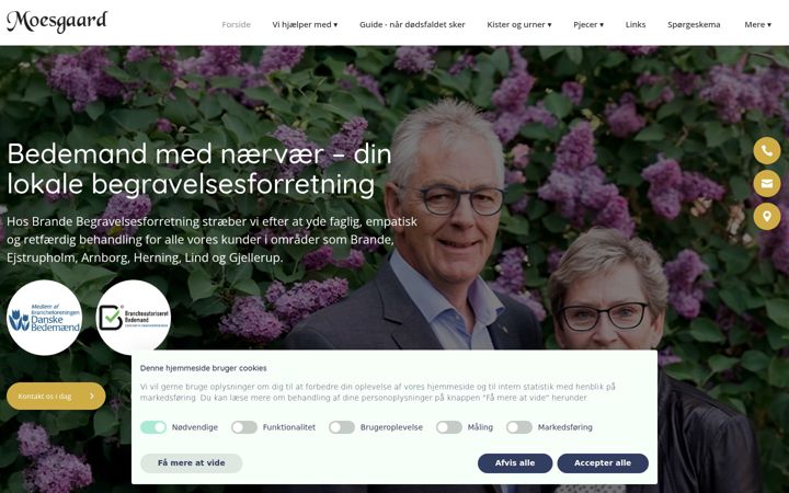 Screenshot of brandebegravelsesforretning.dk