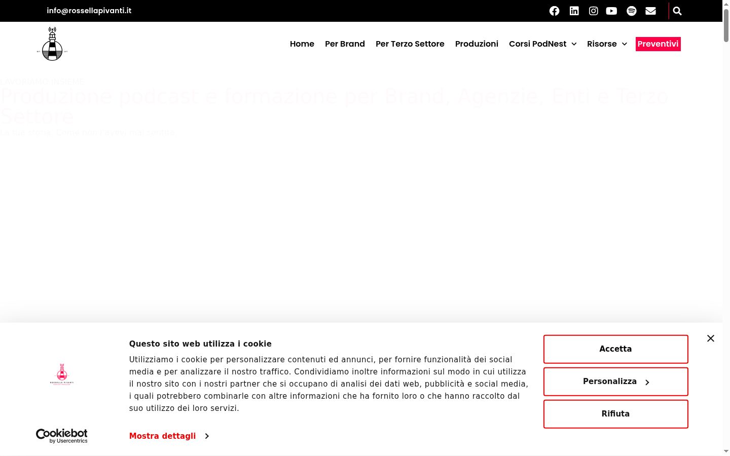 Zrzut ekranu banera zgody wyświetlanego przed jakąkolwiek interakcją