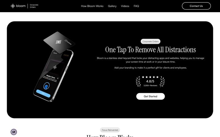 Screenshot of brandedbloom.com