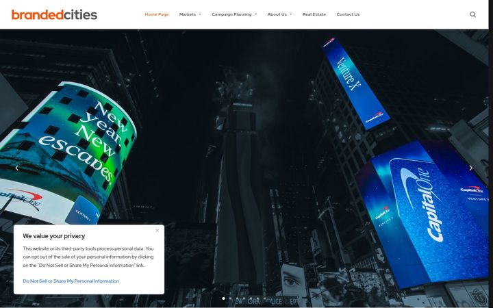 Screenshot of brandedcities.com