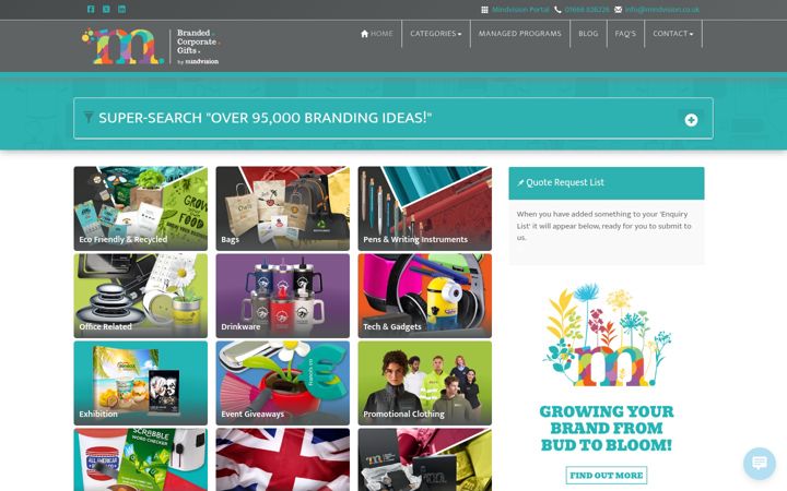 Screenshot of brandedcorporategifts.co.uk