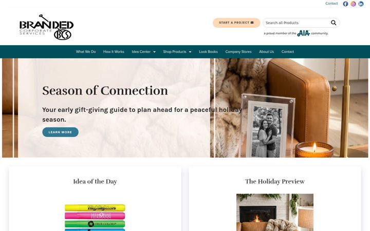 Screenshot of brandedcs.com