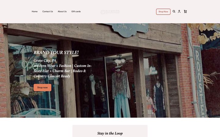 Screenshot of brandedwesternco.com