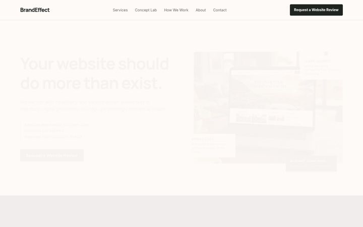 Screenshot of brandeffect.co.za