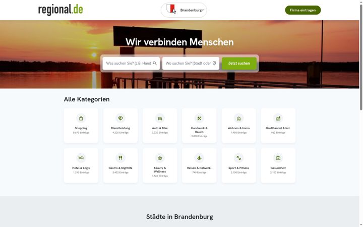 Screenshot of brandenburg-regional.de