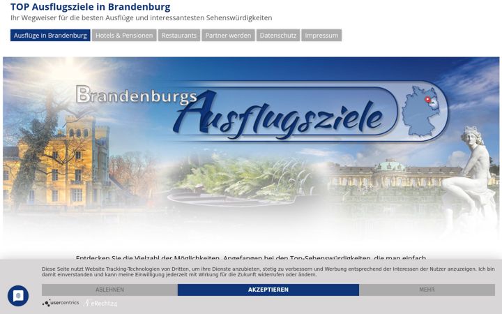 Екранна снимка на brandenburger-ausflugsziele.de
