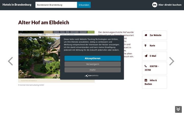 Screenshot of brandenburger-hotels.de
