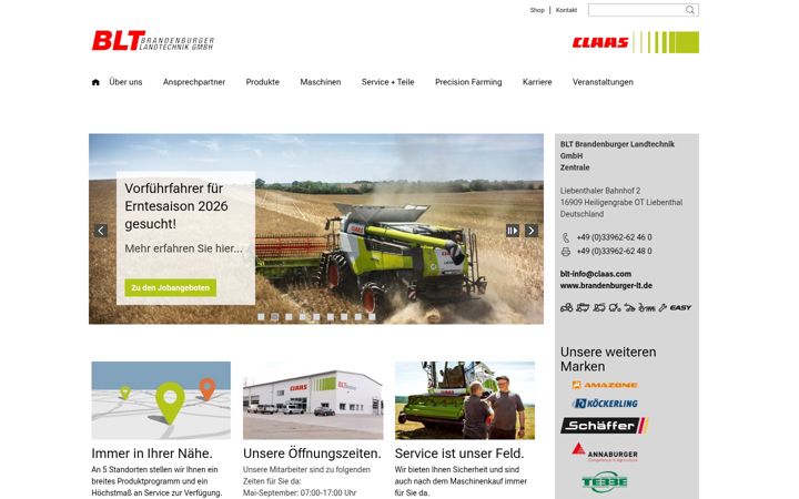Screenshot of brandenburger-lt.de