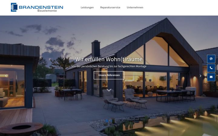 Screenshot of brandenstein-bauelemente.de