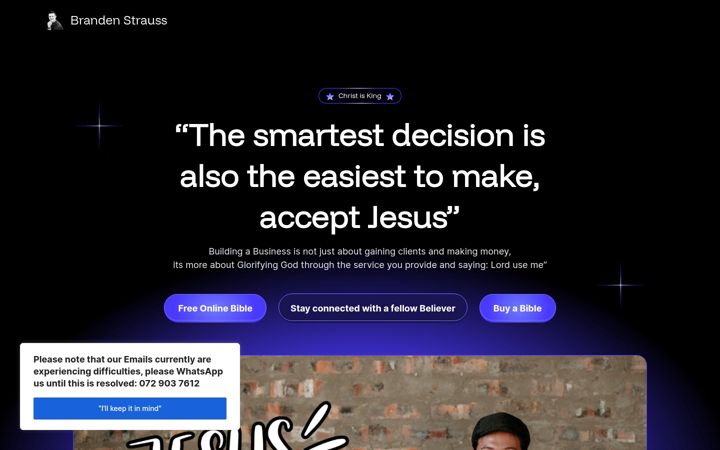 Screenshot of brandenstrauss.com