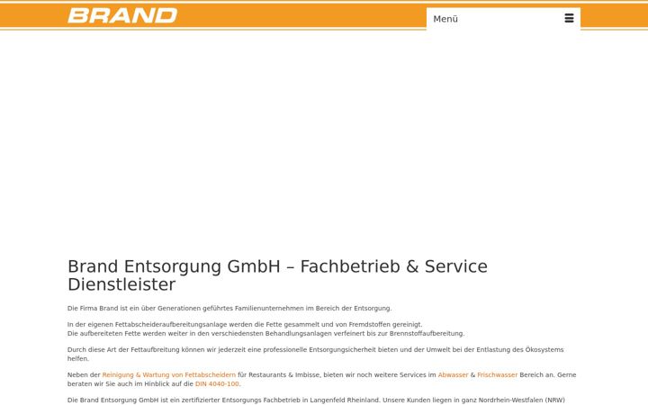 Screenshot of brandentsorgung.de