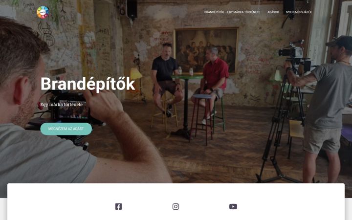 Screenshot of brandepitok.hu