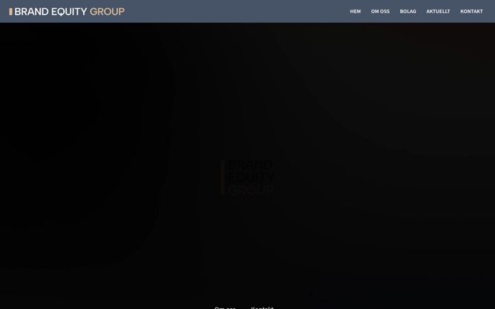 Screenshot of brandequitygroup.se