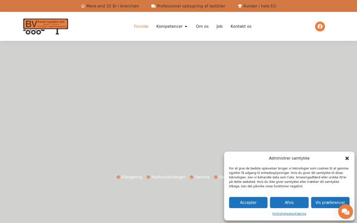 Screenshot of brandevognfabrik.dk