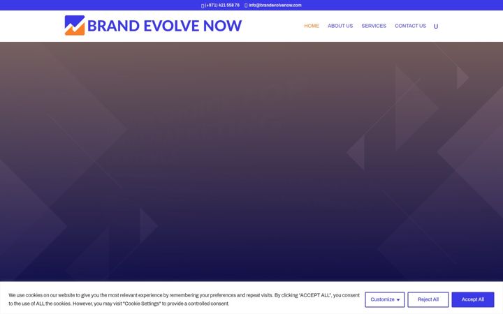 Screenshot of brandevolvenow.com
