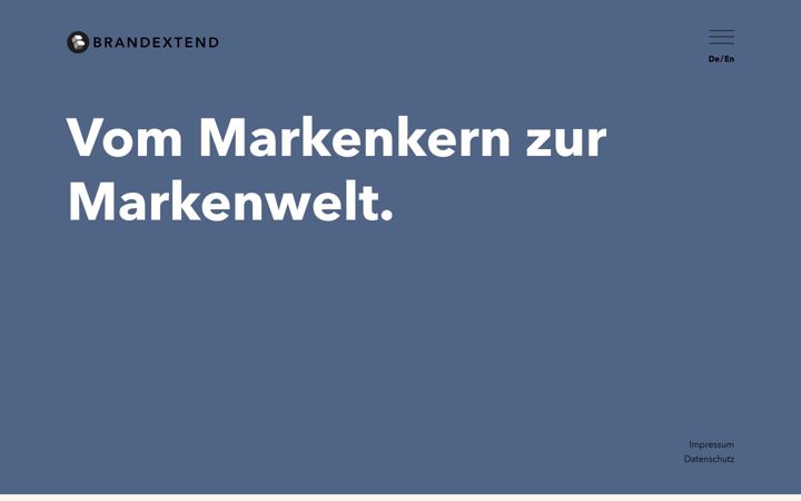 Screenshot of brandextend.de