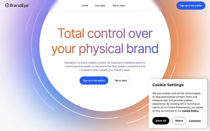 Screenshot of brandeye.io
