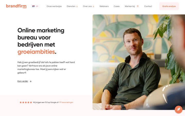 Ekraanipilt saidist brandfirm.nl