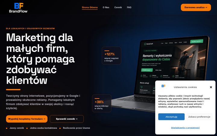 Screenshot ta' brandflow.pl