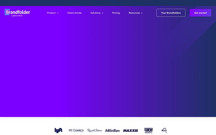 Posnetek zaslona brandfolder.com
