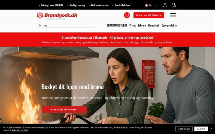 Screenshot of brandgodt.dk