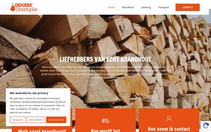 Screenshot of brandhoutdekiere.be