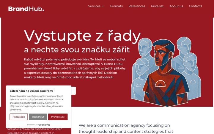 Képernyőkép: brandhub.cz
