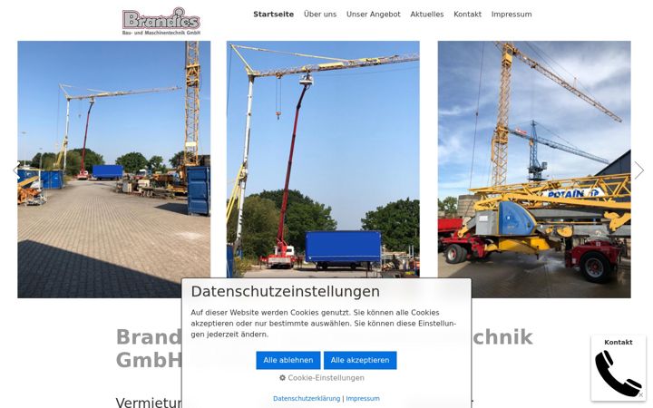 Screenshot of brandies-baumaschinen.de