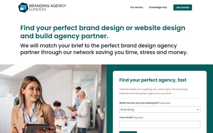 Screenshot ta' brandingagencylondon.co.uk