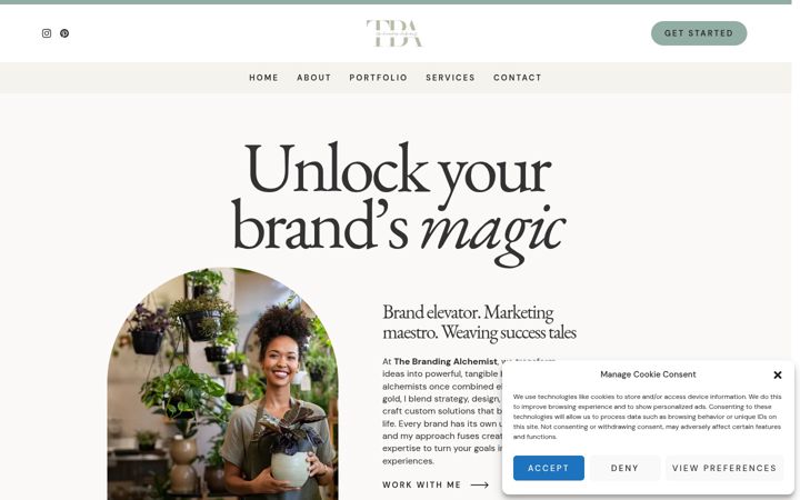 Screenshot of brandingalchemist.com