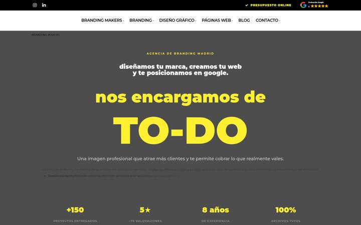 Screenshot of brandingmakers.es