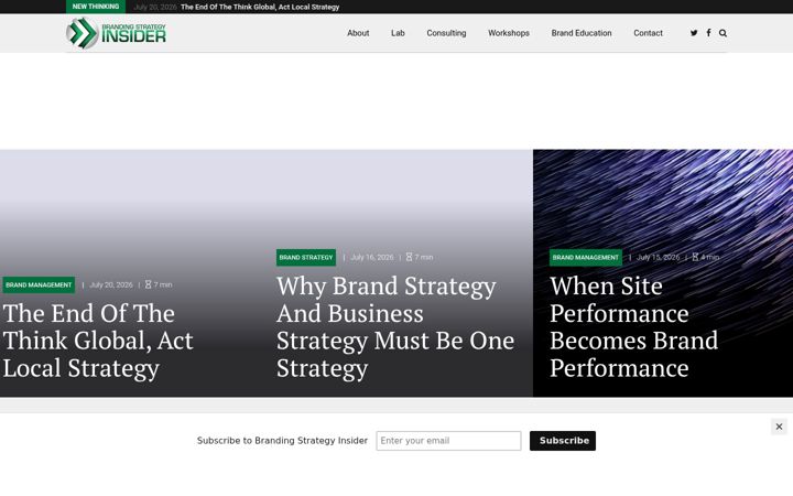 Screenshot of brandingstrategyinsider.com