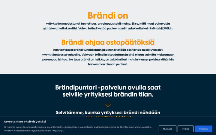 Screenshot of brandipuntari.fi