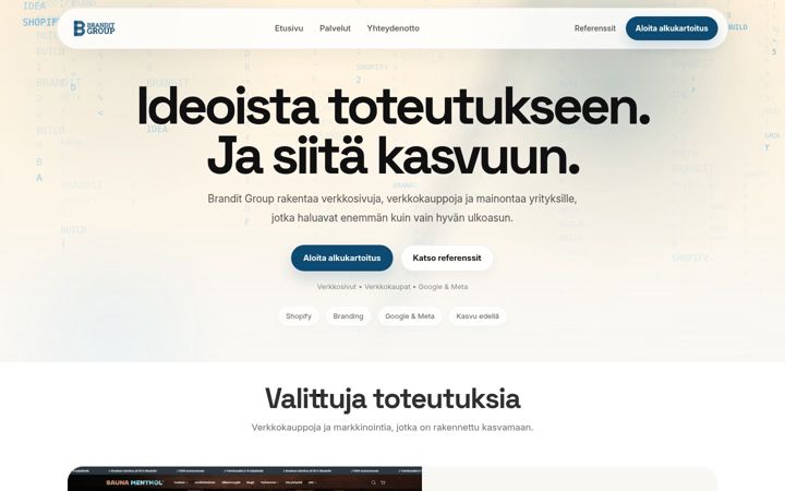 Screenshot of branditgroup.fi