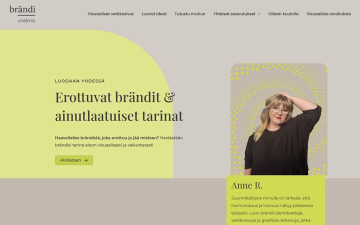 Captura de ecrã de brandiunelmia.fi