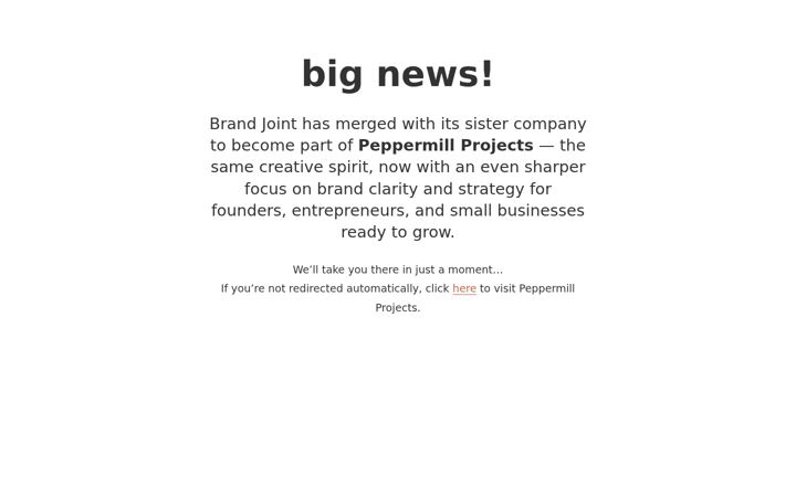 Screenshot of brandjoint.com