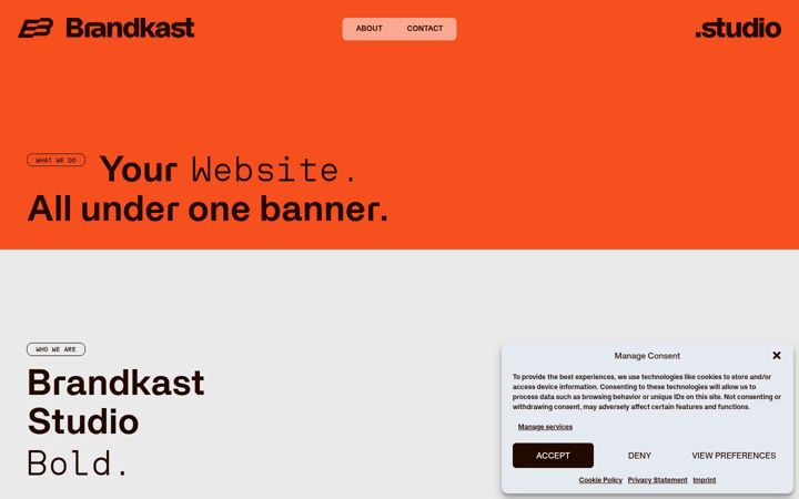 Screenshot of brandkast.studio