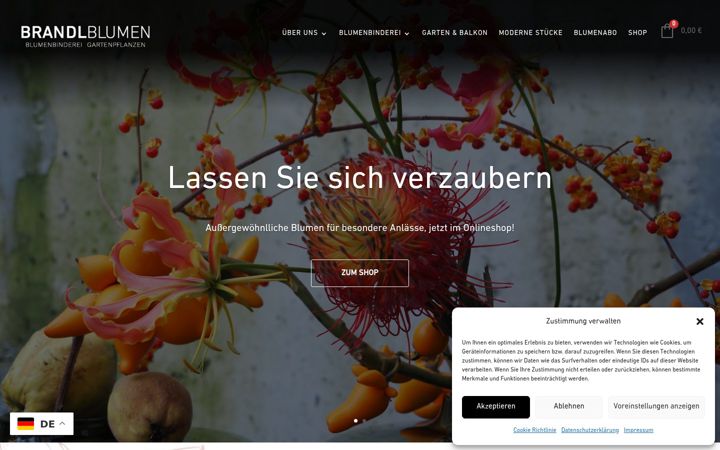 Screenshot of brandl-blumen.de